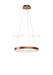 ANELLO LAMPADARIO A SOSPENSIONE RAME SPAZZOLATO DIAM.78cm 3000K 3068LM 47W