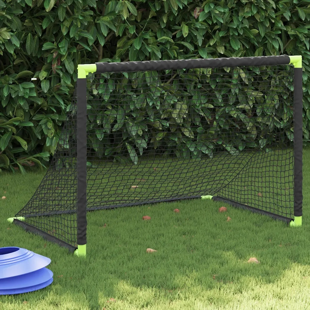 Porta da Calcio per Bambini Pieghevole Nera 90x64x64 cm CFW9187154