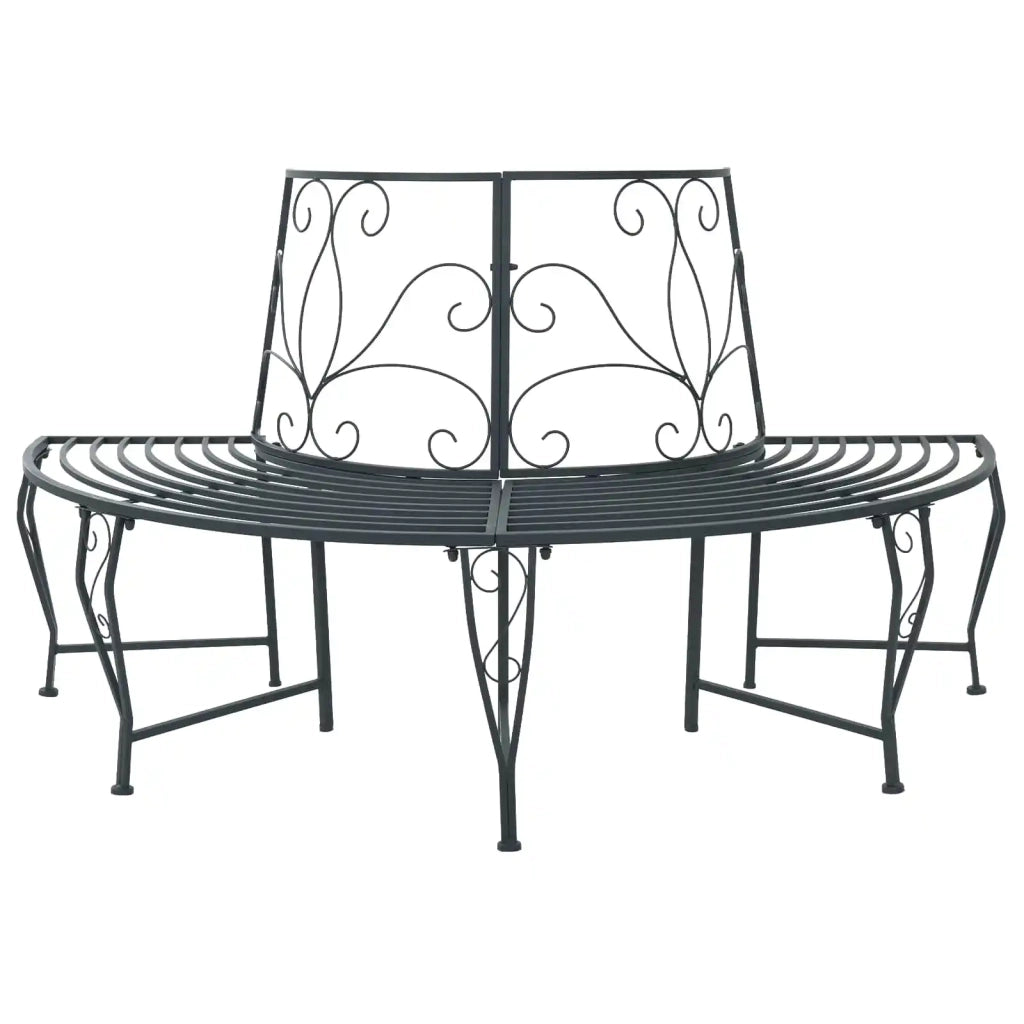 Panchina per Alberi 4-Numero di posti 160 x 80 x 89 cm Acciaio 42029522