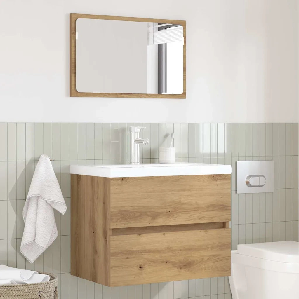 Set di mobili per il bagno 2 pcs Rovere artigianale 875433