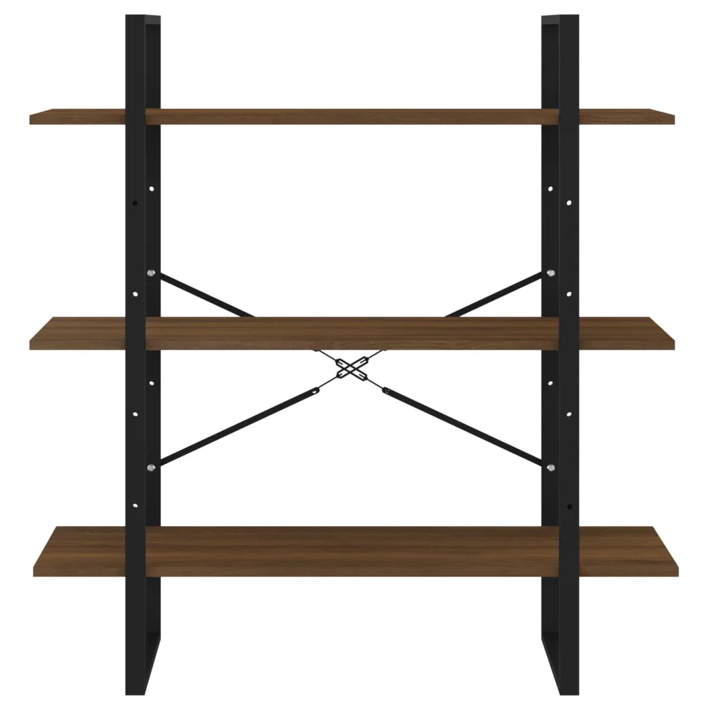 Libreria Rovere Marrone 100x30x105 cm in Legno Multistrato 821323