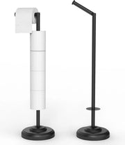 Toilette libero con dispensatore di riserva, supporto per rotoli in acciaio inossidabile 304, compatibile con 3-4 rotoli, supporto per rotoli per la stanza da bagno