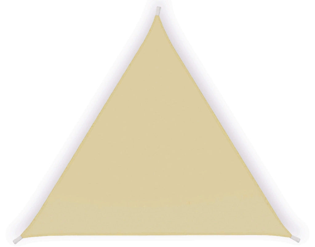 Tenda a Vela Ombreggiante Triangolare 5x5x5m in Poliestere Beige