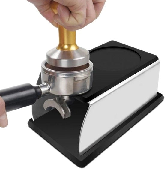 Tamponatore per caffè 51 mm - Acciaio inossidabile - Antiruggine - Sostegno stabile - Compatto - Design elegante
