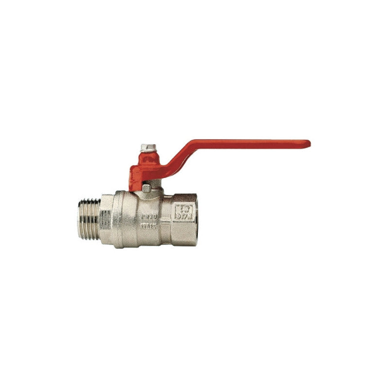 Valvola a sfera M–F 1/2" Art. 117 – chiusura precisa in ottone