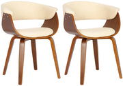 Set di 2 sedie Bruce crema