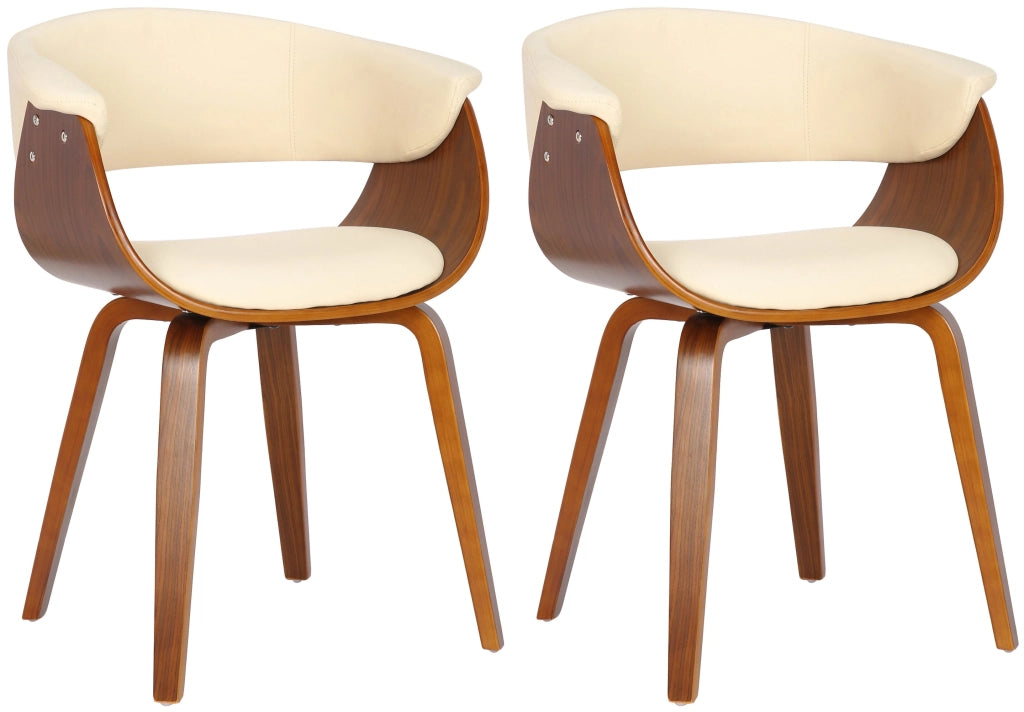 Set di 2 sedie Bruce crema