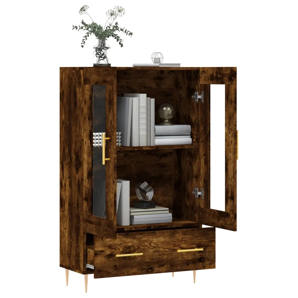 Credenza Rovere Fumo 69,5x31x115 cm in Legno Multistrato 828289