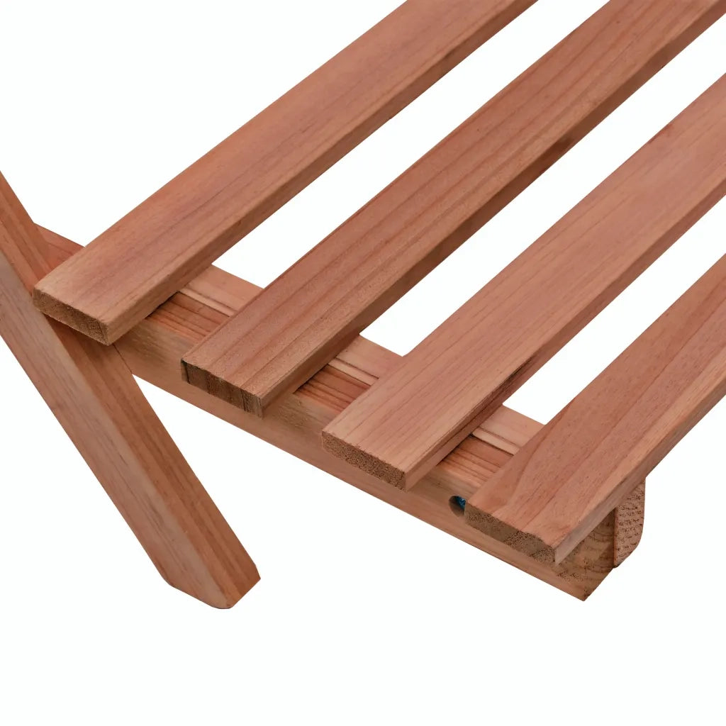 Piedistallo per Piante a 3 Mensole in Legno di Cedro 48x45x40cm 246436