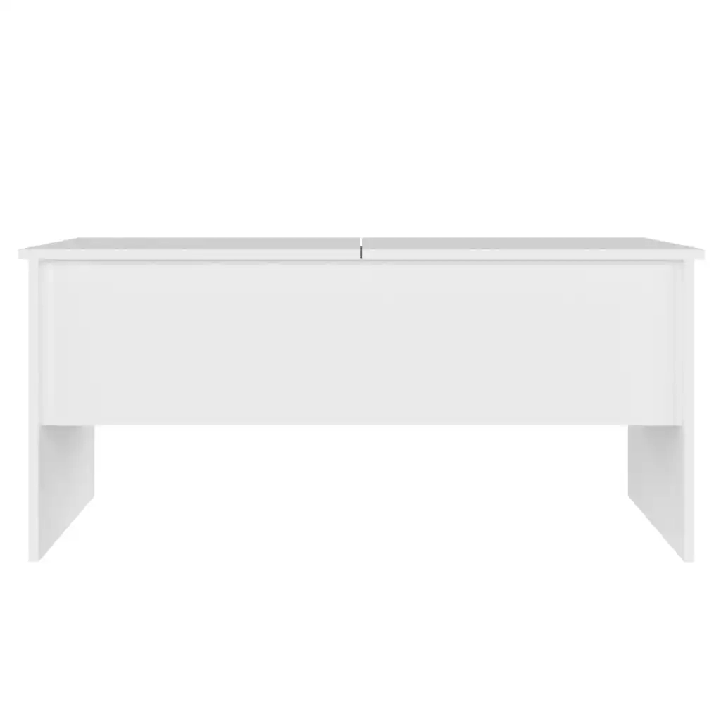 Tavolino da salotto | Tavolino da caff¨¨ | Tavolino da Soggiorno Bianco 102x50,5x46,5cm in Legno Multistrato