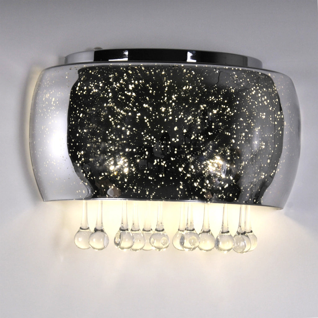 Applique glamour JULIA 2xG9 cromata in vetro Polux 317438