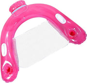 Sedia per bagno gonfiabile con contenitore e schienale, poltrona lounge per piscina portatile con schienale galleggiante