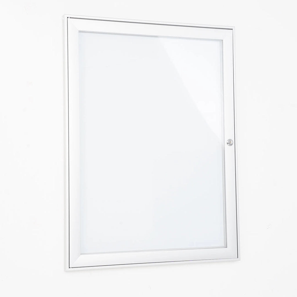 Bacheca con Apertura a Battente 52,1x69,6x2,3 cm in Alluminio Silver
