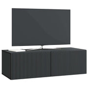 Mobile TV da Muro Montaggio a Parete | Armadietto TV | Mobile Porta TV Nero 98 x 41 x 30 cm