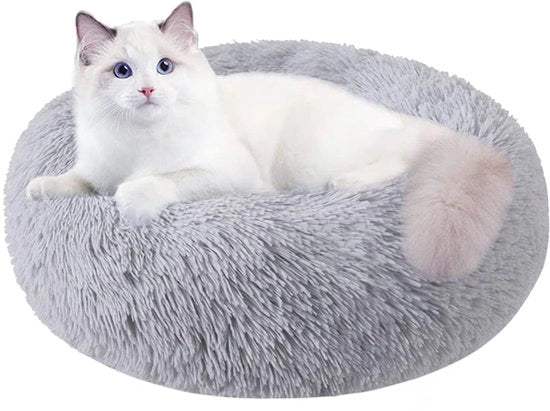 Letto per gatti per interni, 50 cm letto per cani piccoli e grandi, letto per cani lavabile per cuccioli e gattini con fondo antiscivolo