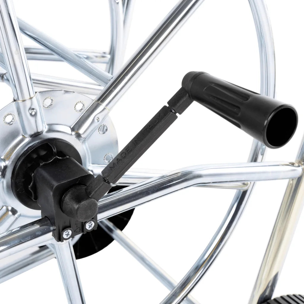 Carrello Avvolgitubo per Tubo Flessibile 80 m 3/4" in Acciaio CFW1708199