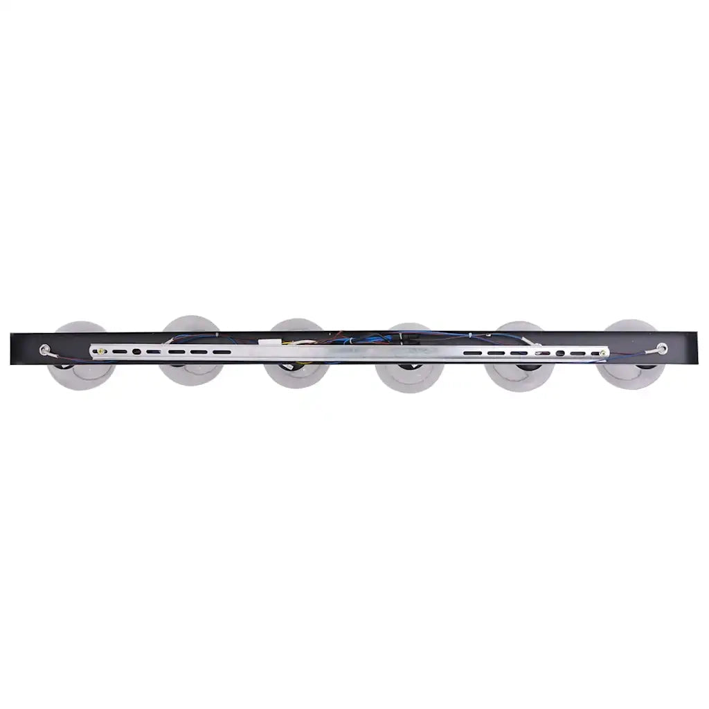 Faretto da soffitto Nero 110,5 x 13 x 26 cm Vetro e Metallo 42001222
