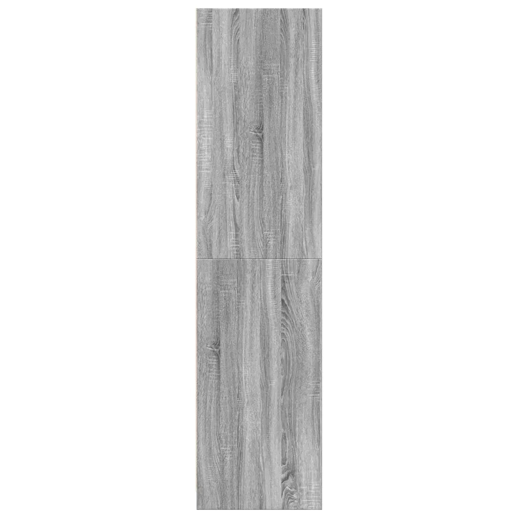 vidaXL Armadio Grigio Sonoma 30x50x200 cm in Legno tecnico