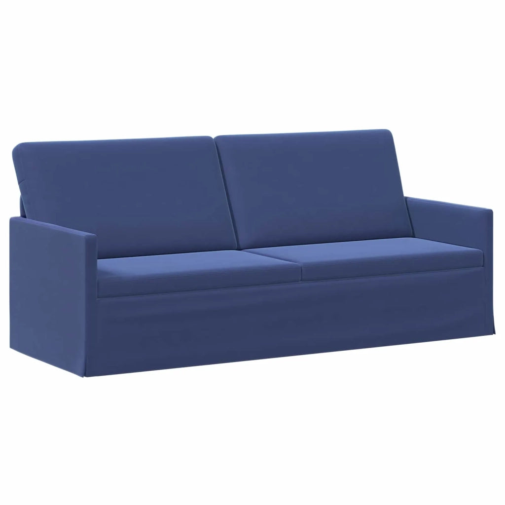 Divano a 3 posti Blu Polizia 190 x 81 x 82 cm Velluto (V) 42041132
