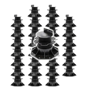 Set 30 supporti per pavimenti galleggianti, altezza regolabile 60-128mm Max 2700 kg, Pavimenti Decking
