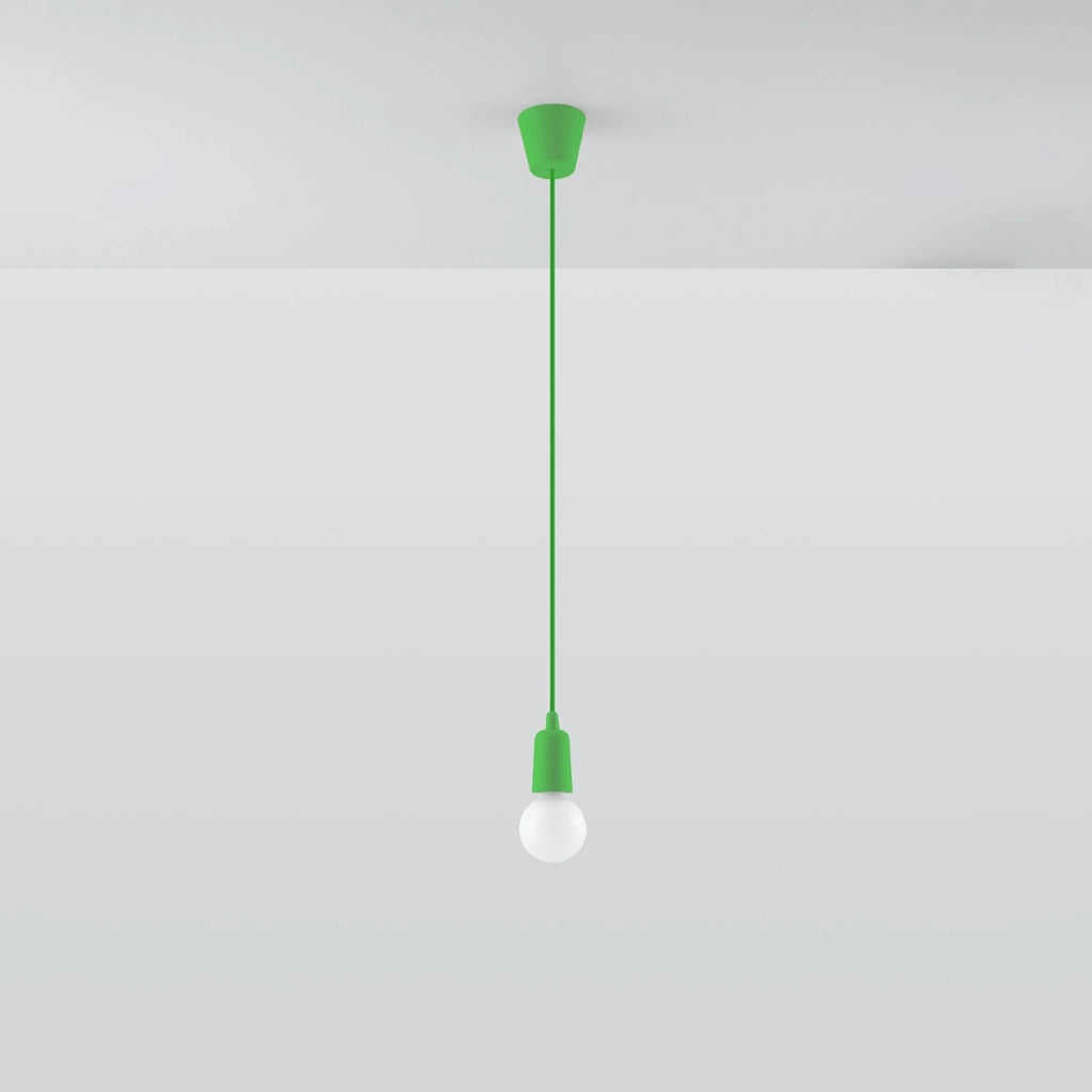 Lampada a sospensione Pure Lume Matero 1 verde E27 1 luce
