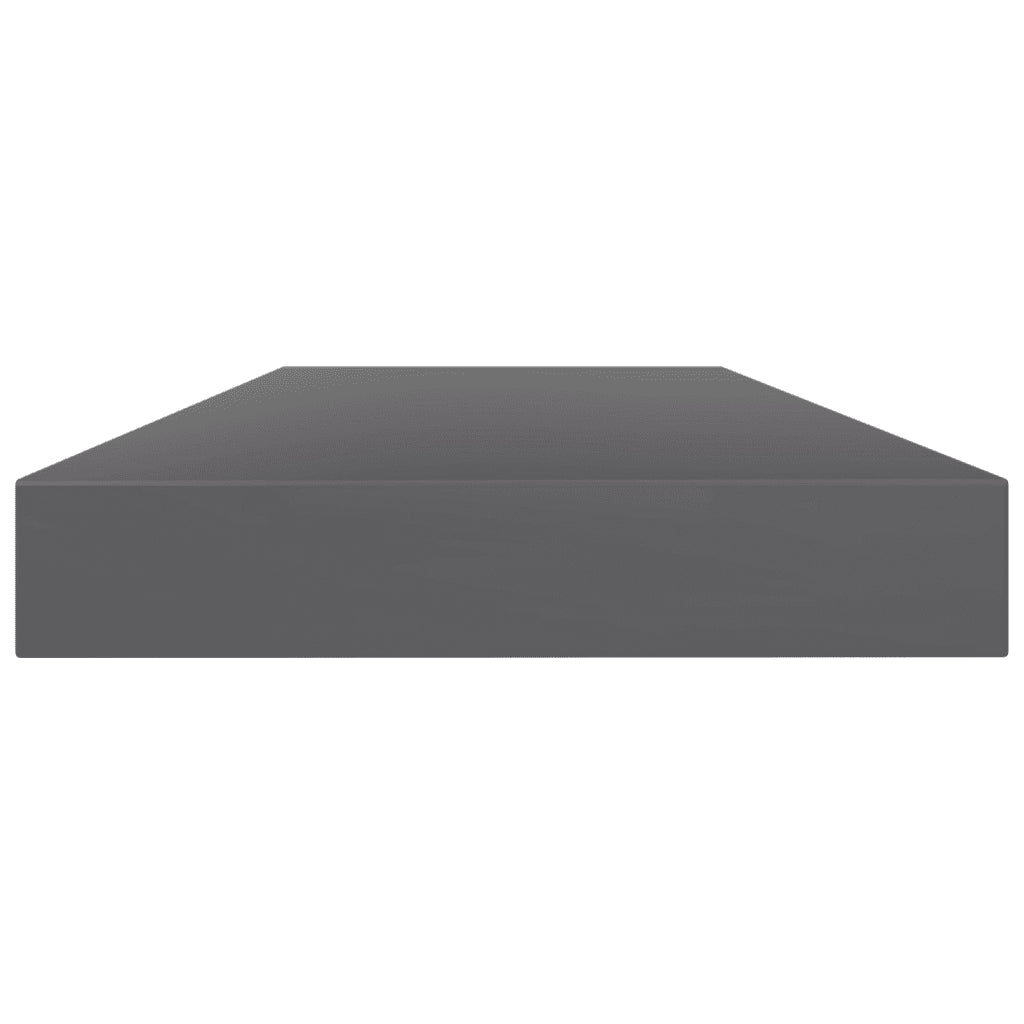 Ripiani per Libreria 8pz Grigio Lucido 80x10x1,5cm Multistrato 805297