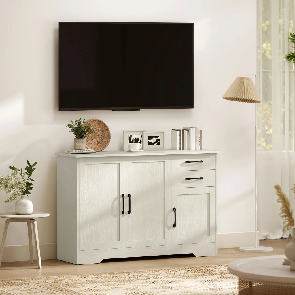 Consolle con cassetti e ante ¨C zephmum ¨C crema 120x38x79 cm