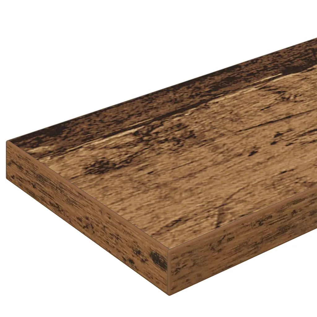 vidaXL Scaffale 4 pcs Marrone 100 x 10 x 1.5 cm Legno multistrato