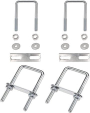 U-Bouten 4 pezzi M6 per fissaggio di cassa portabagagli - 304 RVS U-Bouten per riparazione di imbarcazioni e rimorchi auto - 80x50mm
