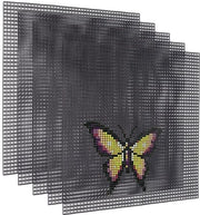 Pannello di plastica perforato quadrato 32x32 cm - 5 pezzi - per collane - duraturo e flessibile