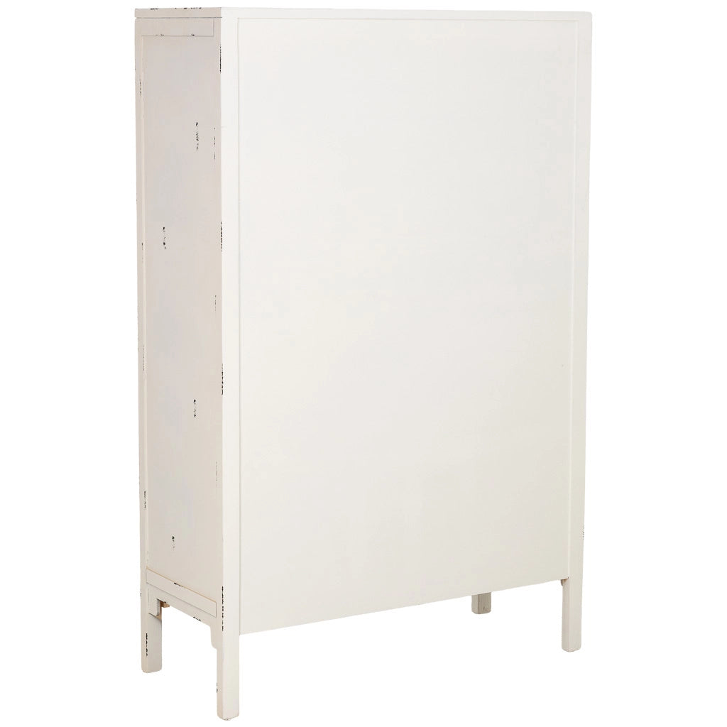 Armadio in legno bianco anticato 96x40x150h cm