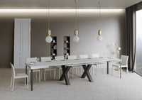 Tavolo Allungabile 160-420x90x77 cm Traffic Bianco Frassino