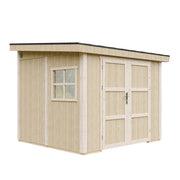 Casetta da giardino di qualit?  PREMIUM 5,9 m?² - H231x248x294 cm - Senza pavimento e parete laterale - Timbela M938B