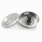 Trade Shop - Set 2pz Tappi Tappo Filtro Universale Griglia Lavandino Per Lavello Lavabo 10400 -