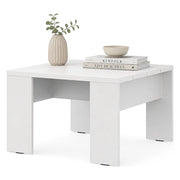 Magre, Tavolino da Salotto Forma Quadrato, 67x67x43h cm Bianco Opaco