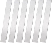 Set di Strisce in Acciaio Inossidabile - 6 Pezzi - 20 x 2,5 cm - 304 Acciaio Inossidabile - Corrosione Resistente - Decorazione per Specchio Bagno - Strisce Metalliche