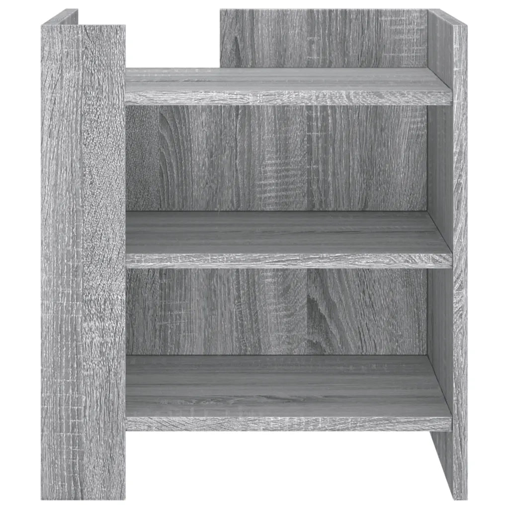 Comodino Grigio Sonoma 45x50x50 cm in Truciolato 848295