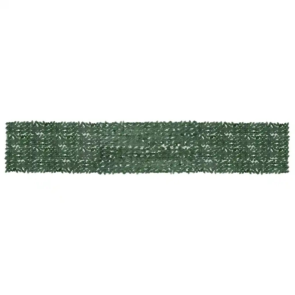 Paravento da Balcone con Foglie Verde Scuro 600x100 cm 315490