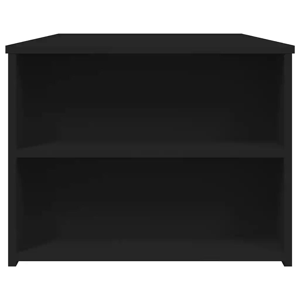 Tavolino da Salotto-Tavolino da soggiorno-Tavolo Nero 102x55x42 cm in Legno Multistrato 605216