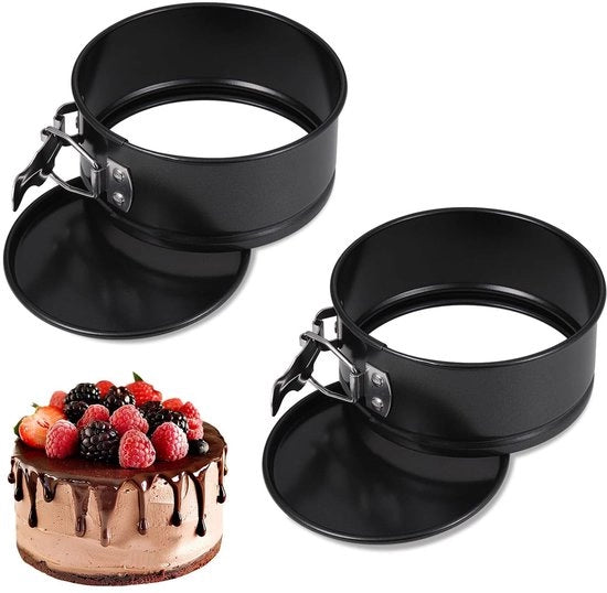 Mini Pannini per Piccoli Tortini - 2 Pezzi - Ideali per Tortine - 11 cm - Senza Fondo e con Rivestimento Antifiammabile - Perfetti per gli Appassionati di Cucina