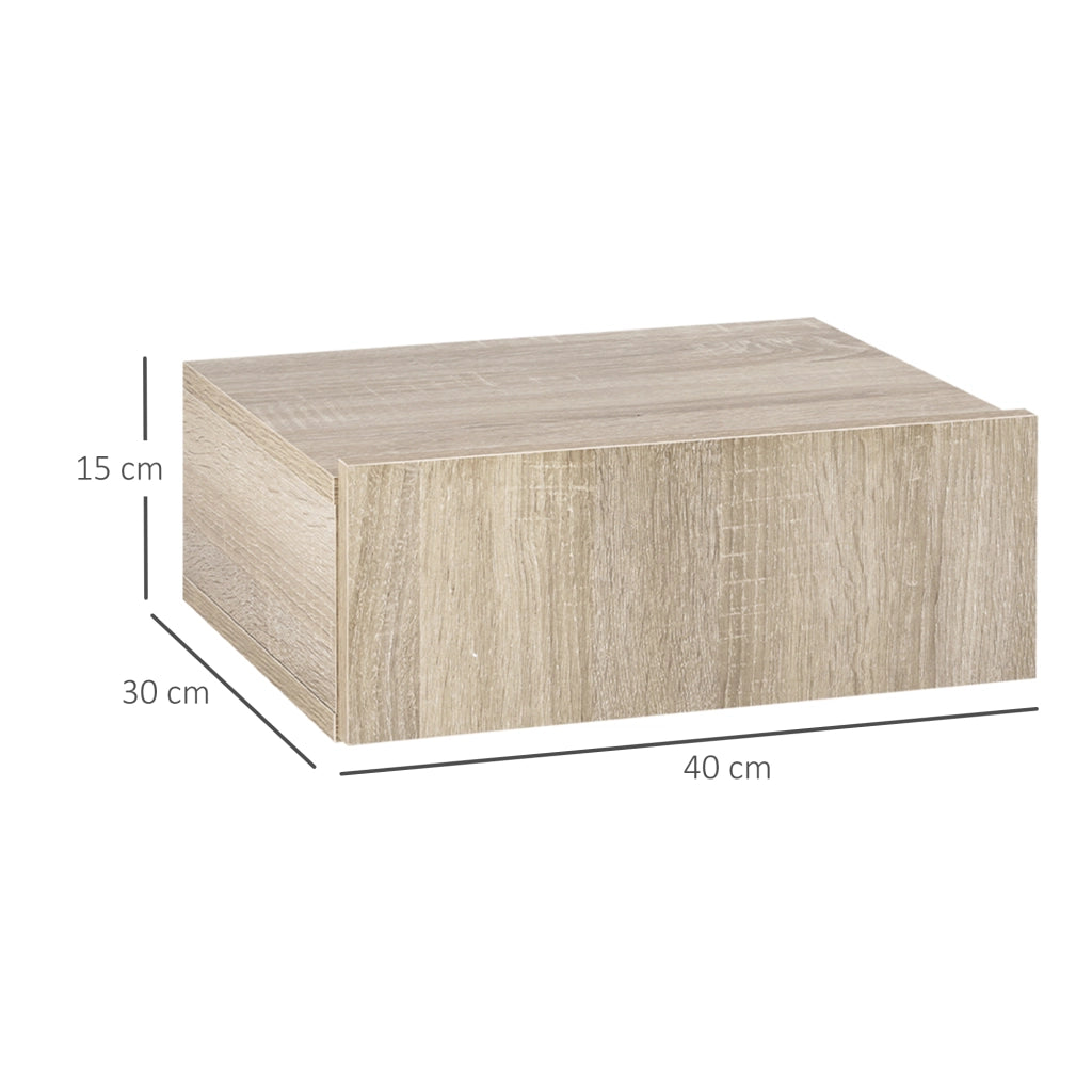 Comodini Sospesi con Cassetti ¨C zephmum ¨C Legno 40x30x15 cm