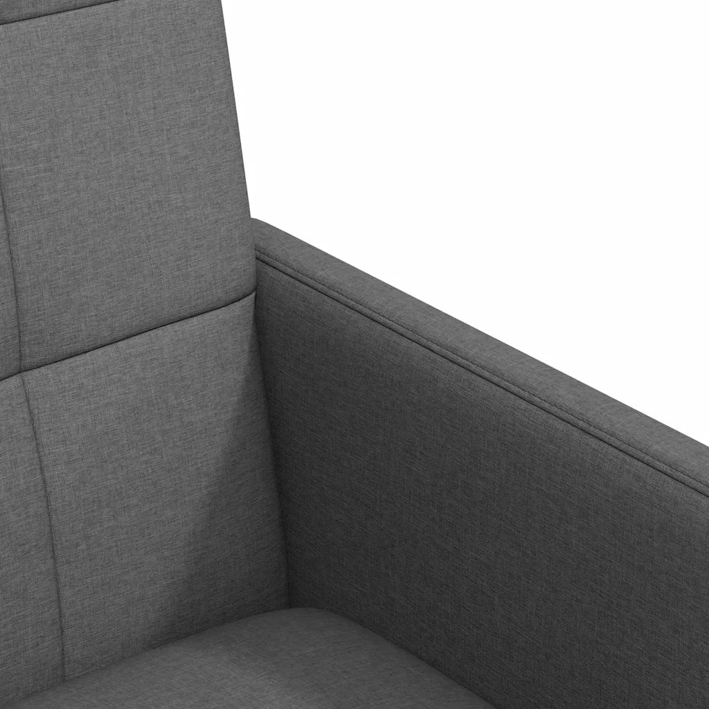 Sedie da Pranzo con Ruote 2 pcs Grigio scuro 58 x 65 x 94 cm 42017830