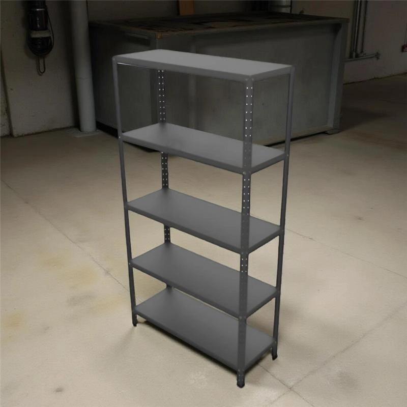 SCAFFALE IN METALLO ANTRACITE ETTORE KIT BULLONI 100 X 40 X H187CM CON 5 RIPIANI