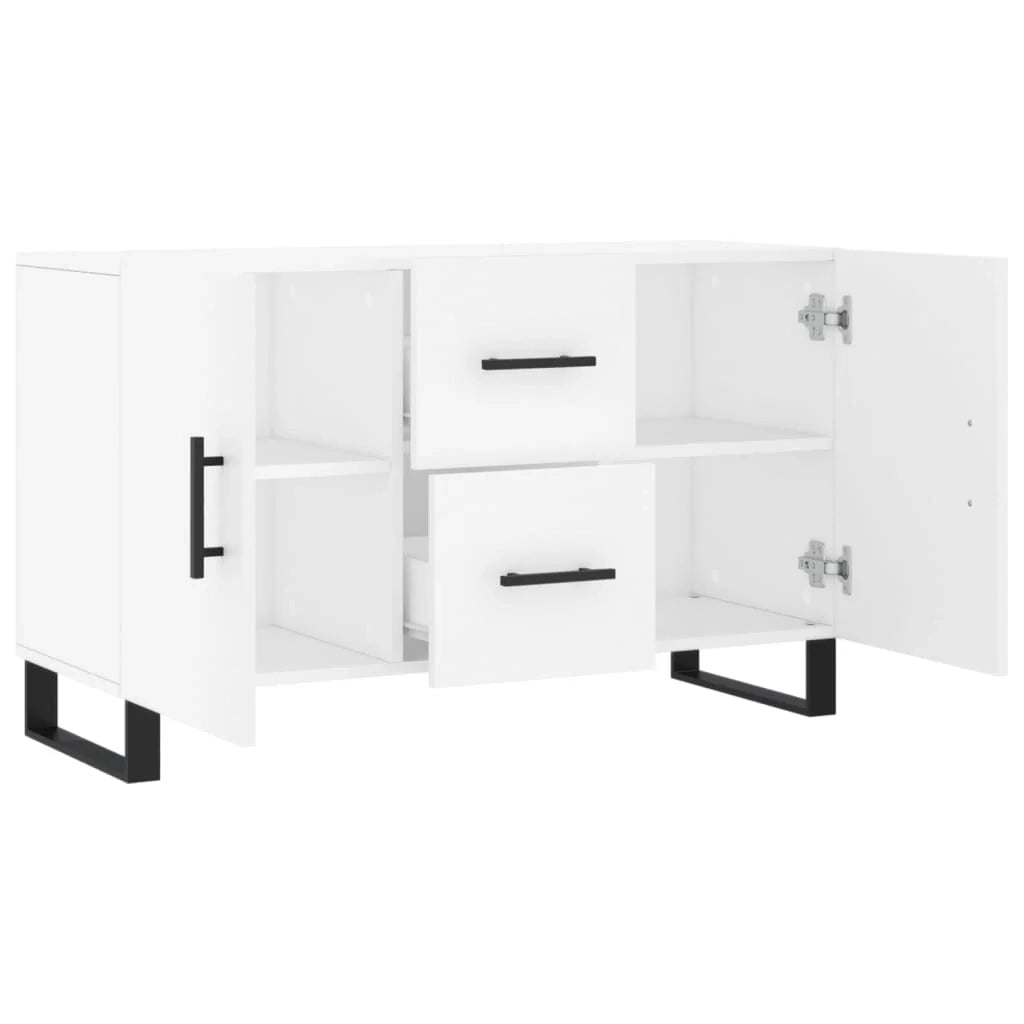 Buffet credenza cassettiera armadio mobile contenitore organizer per cucina soggiorno salotto 100 x 36 x 60 cm legno ingegnerizzato bianco 02_0030163