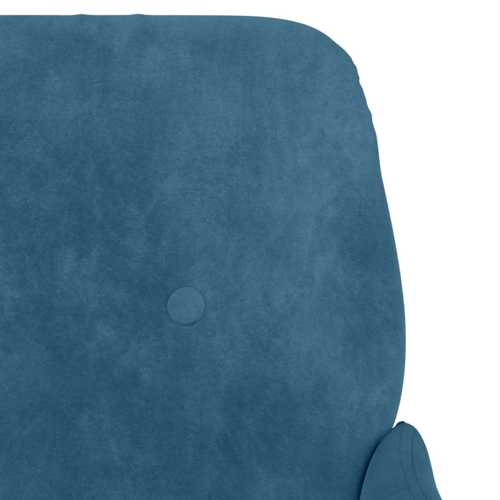 Panca/panca in velluto blu 108 x 79 x 79 cm 02_0010572