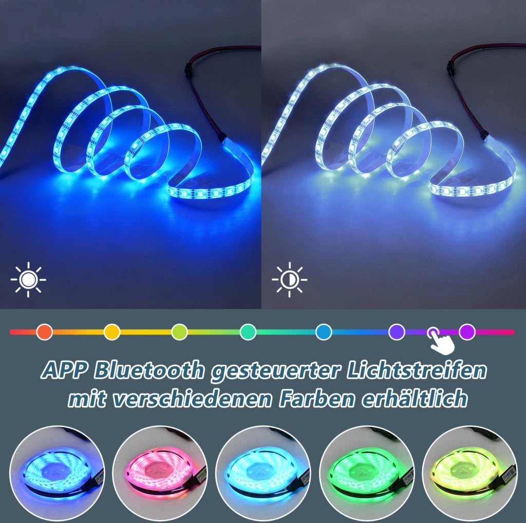 Vetrina combinata bianca con LED, 8 ante e 3 cassetti, 180 x 40 x 200 cm