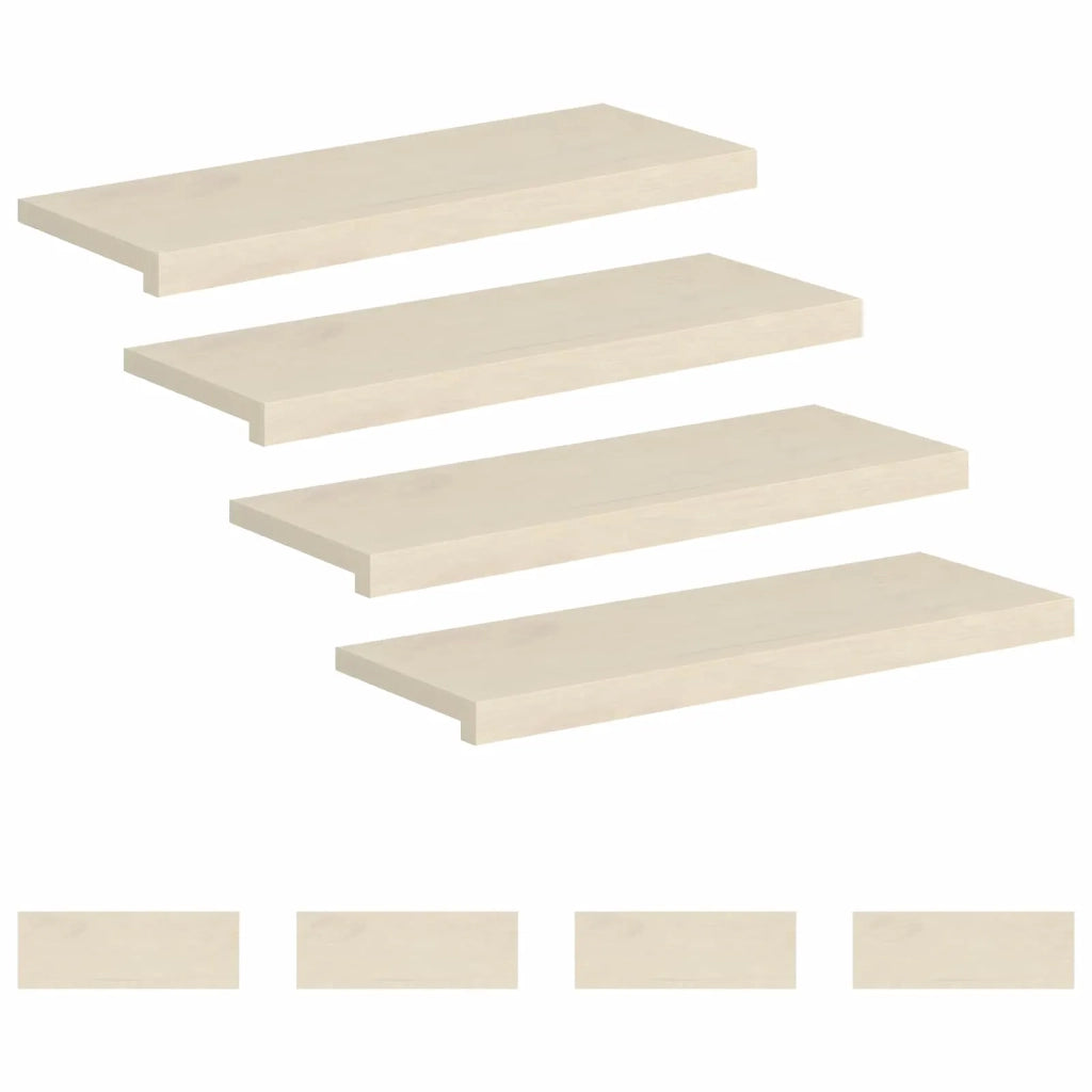 Gradini per Scale 8 pz 70 x 30 x 2 cm Bianco 3449363