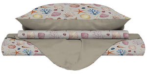 Copripiumino Singolo con Federe Stampato Marea