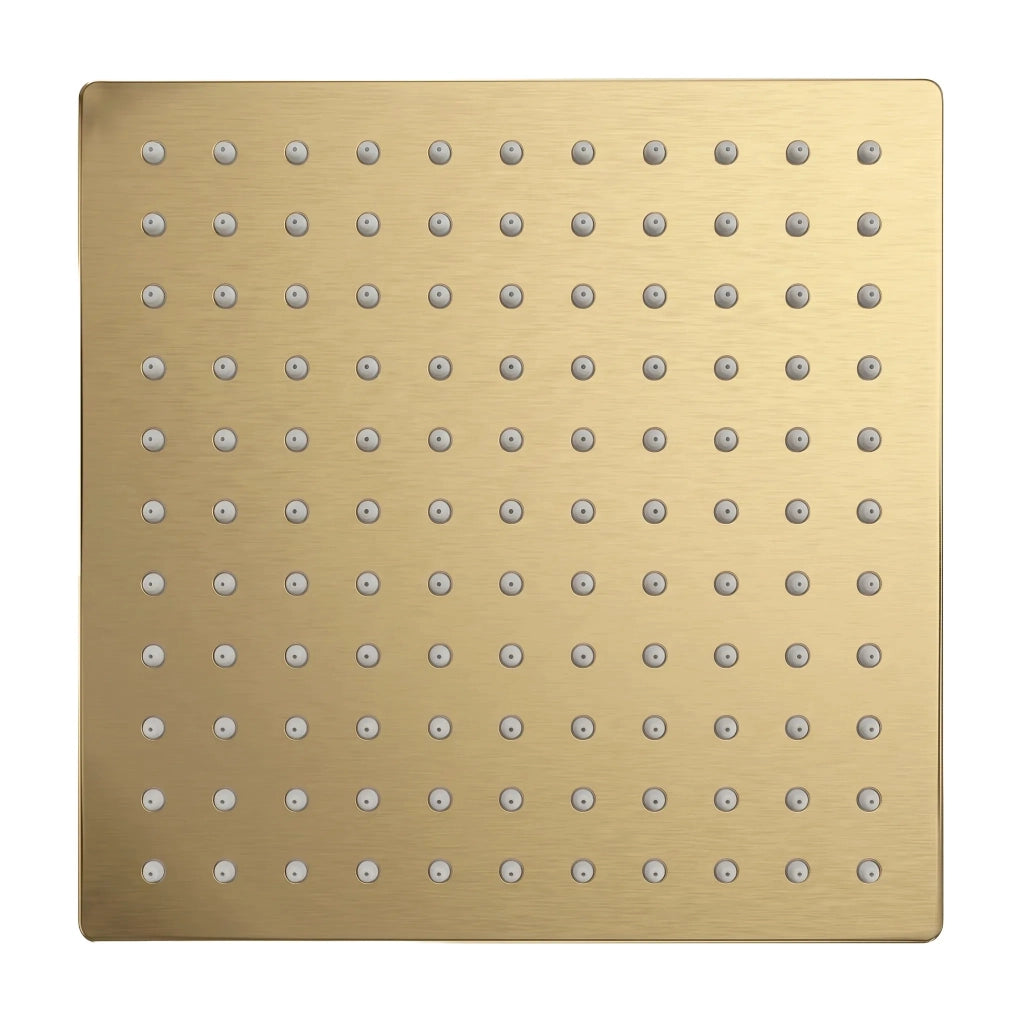 Soffione Doccia Quadrato Rea Js-p015bg 25cm Brush Gold