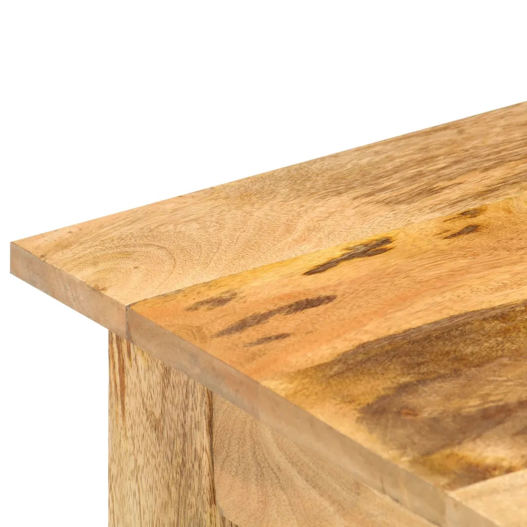 Tavolino di Servizio 43x43x40 cm Legno Massello di Mango 282865
